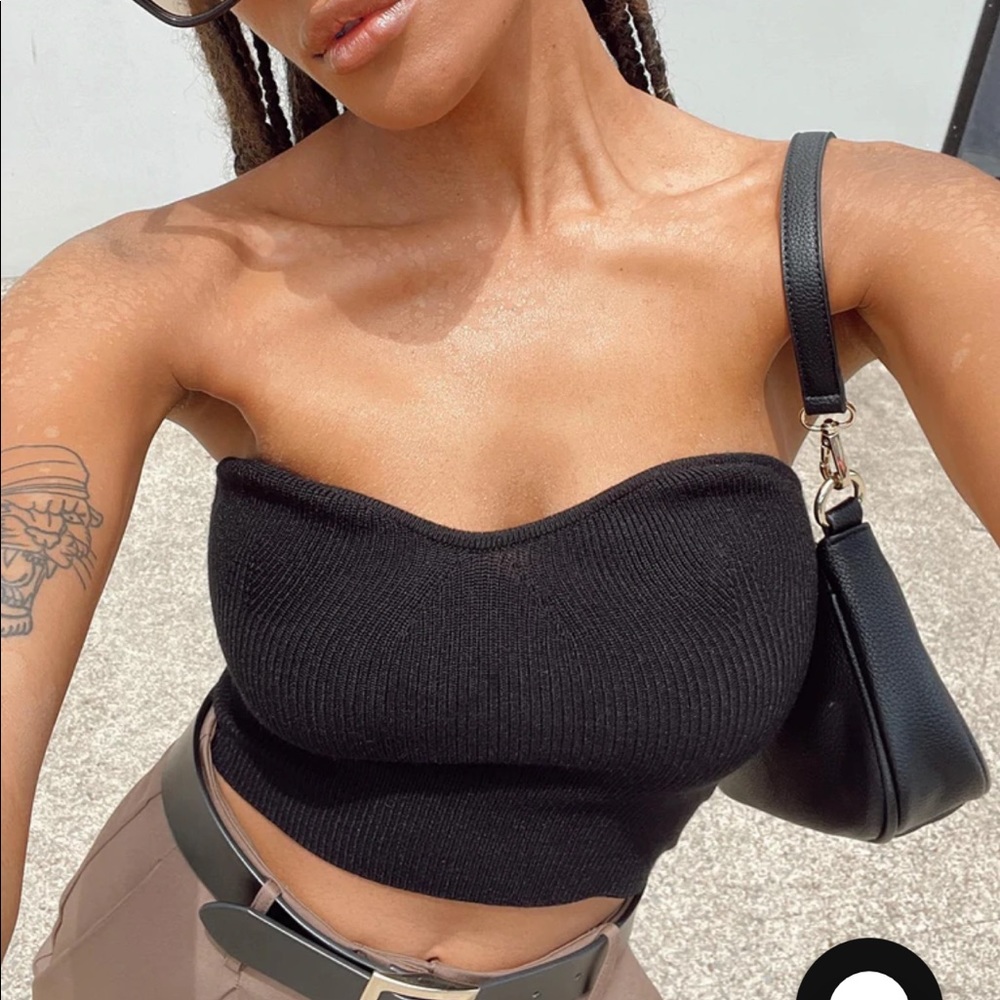 Princess polly Alima strapless black top